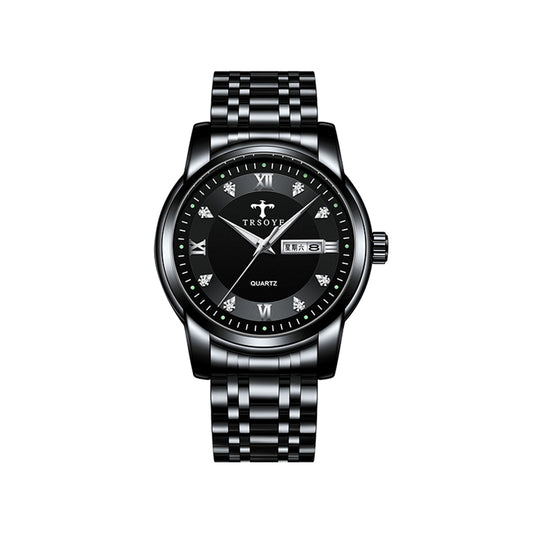 Trsoye 838 Stainless steel Men's Luxury Watches - Black