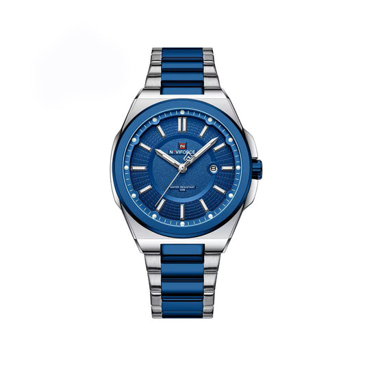 NAVIFORCE 9212 Stainless Steel Men’s Quartz Movement Watch - Blue