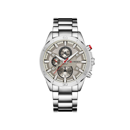 CURREN 8275 Quartz Casual Watch for Men - Silver