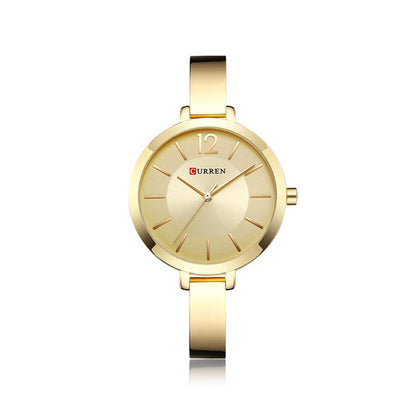 CURREN 9012 Stainless Steel Analog Watch for Women - Gold