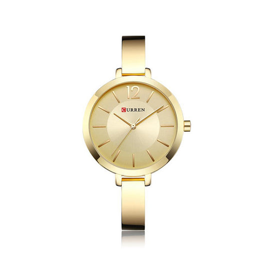 CURREN 9012 Stainless Steel Analog Watch for Women - Gold