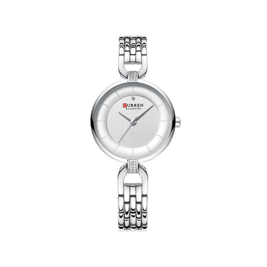 Curren 9052 Quartz Stainless Steel Watch for Women – Silver