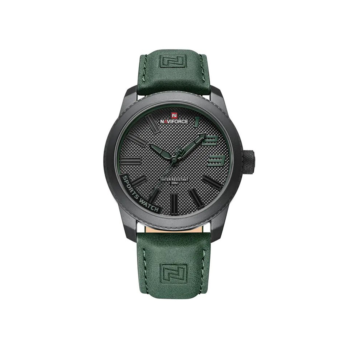 NAVIFORCE 9202 Casual Quartz Men Analog Wristwatch- Green