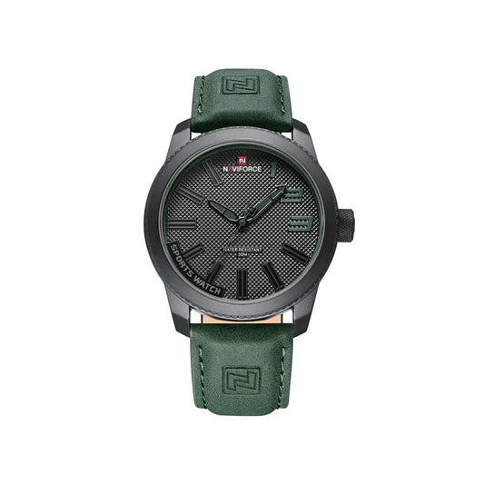 NAVIFORCE 9202 Casual Quartz Men Analog Wristwatch- Green