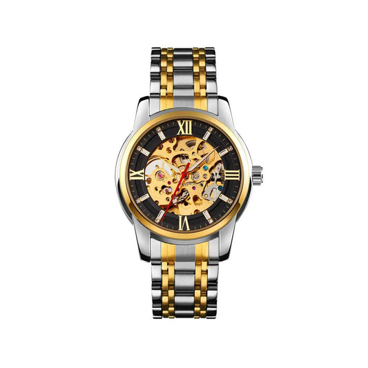 SKMEI 9222 Automatic Watch for Men - Silver & Black