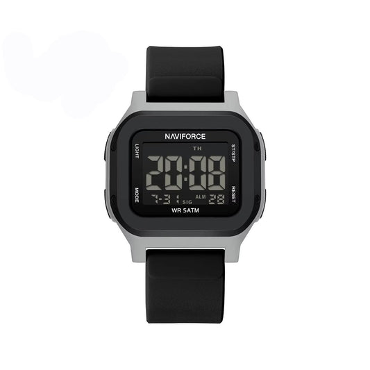 NAVIFORCE NF7137 Stylish Multi-Function Dial with Sporty Elegant Design Men’s Wristwatch- Black & Grey