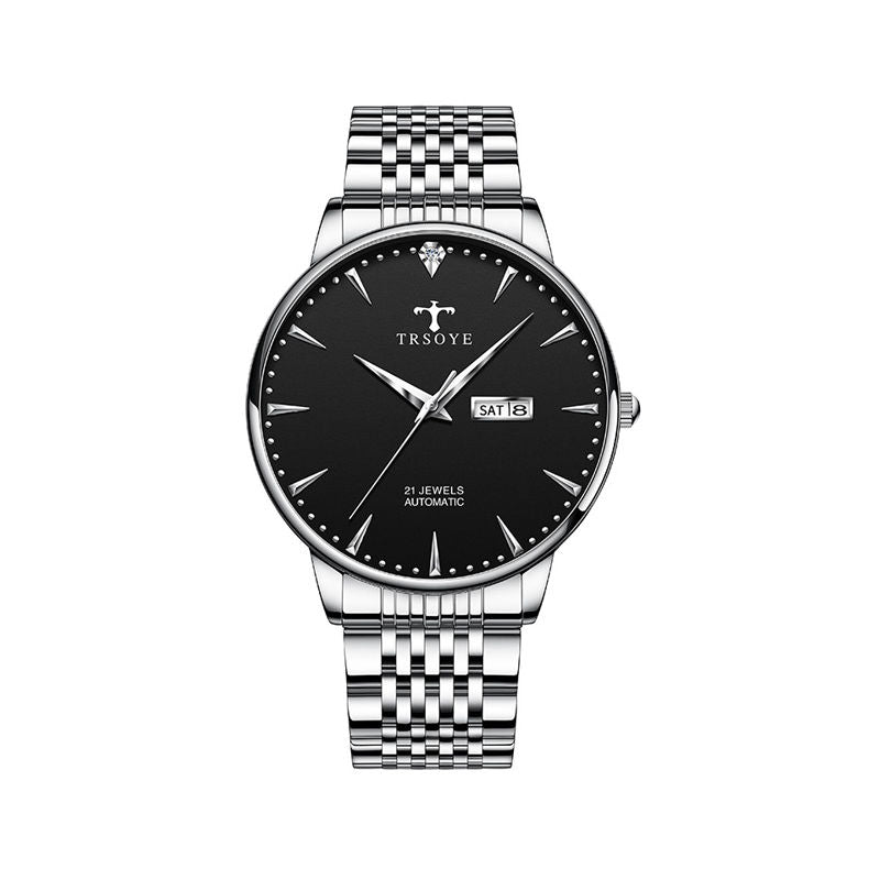 Trsoye 881 Luxury Watch for Men - Silver & Black