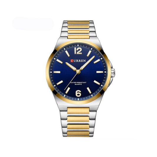 CURREN 8493 Chronograph Stainless Steel Men’s Watch-Two Toned Blue