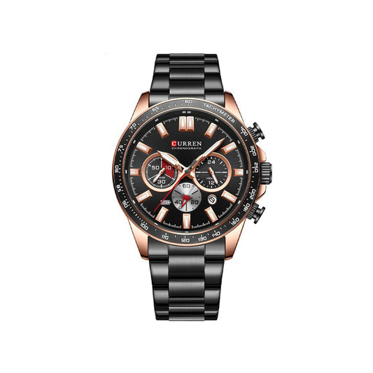 CURREN 8418 Chronograph Luminous Watch for Men - Black