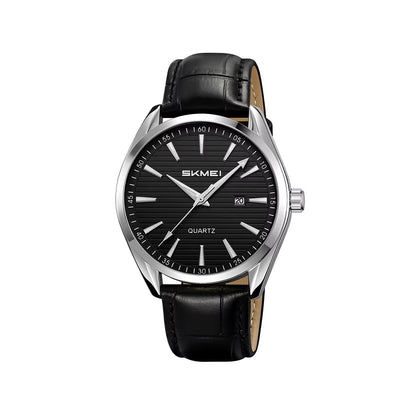 SKMEI 2490 Classic Business Quartz Watch- Black