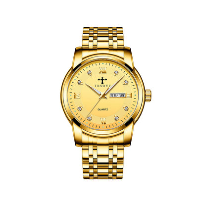 Trsoye 838 Stainless steel Men’s Luxury Watches – Gold