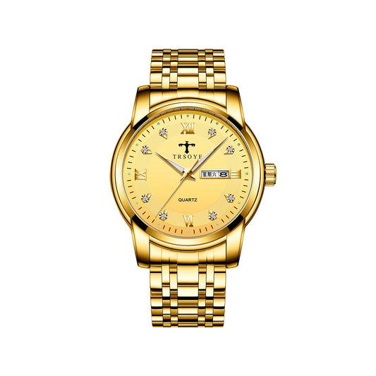 Trsoye 838 Stainless steel Men’s Luxury Watches – Gold