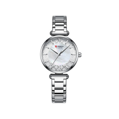 Curren 9072L Montre Femme Women's Bracelet Watch - Silver