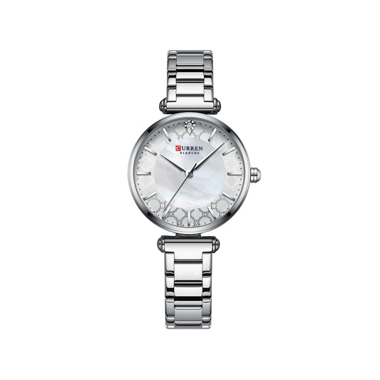 Curren 9072L Montre Femme Women's Bracelet Watch - Silver