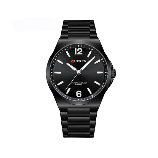 CURREN 8493 Chronograph Stainless Steel Men’s Watch-Full Black