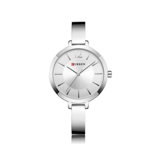 CURREN 9012 Stainless Steel Analog Watch for Women - Silver