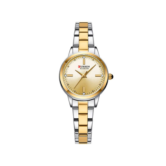 CURREN 9094 Elegant Stainless Steel Classic Women Quartz Watch – Silver Gold