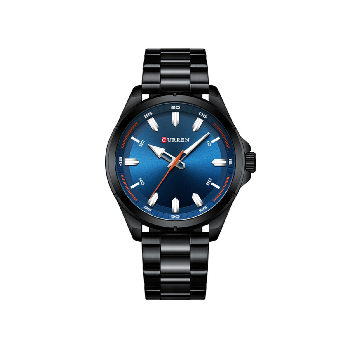 CURREN 8320 Business Series Stainless Steel Watch for Men - Black & Blue