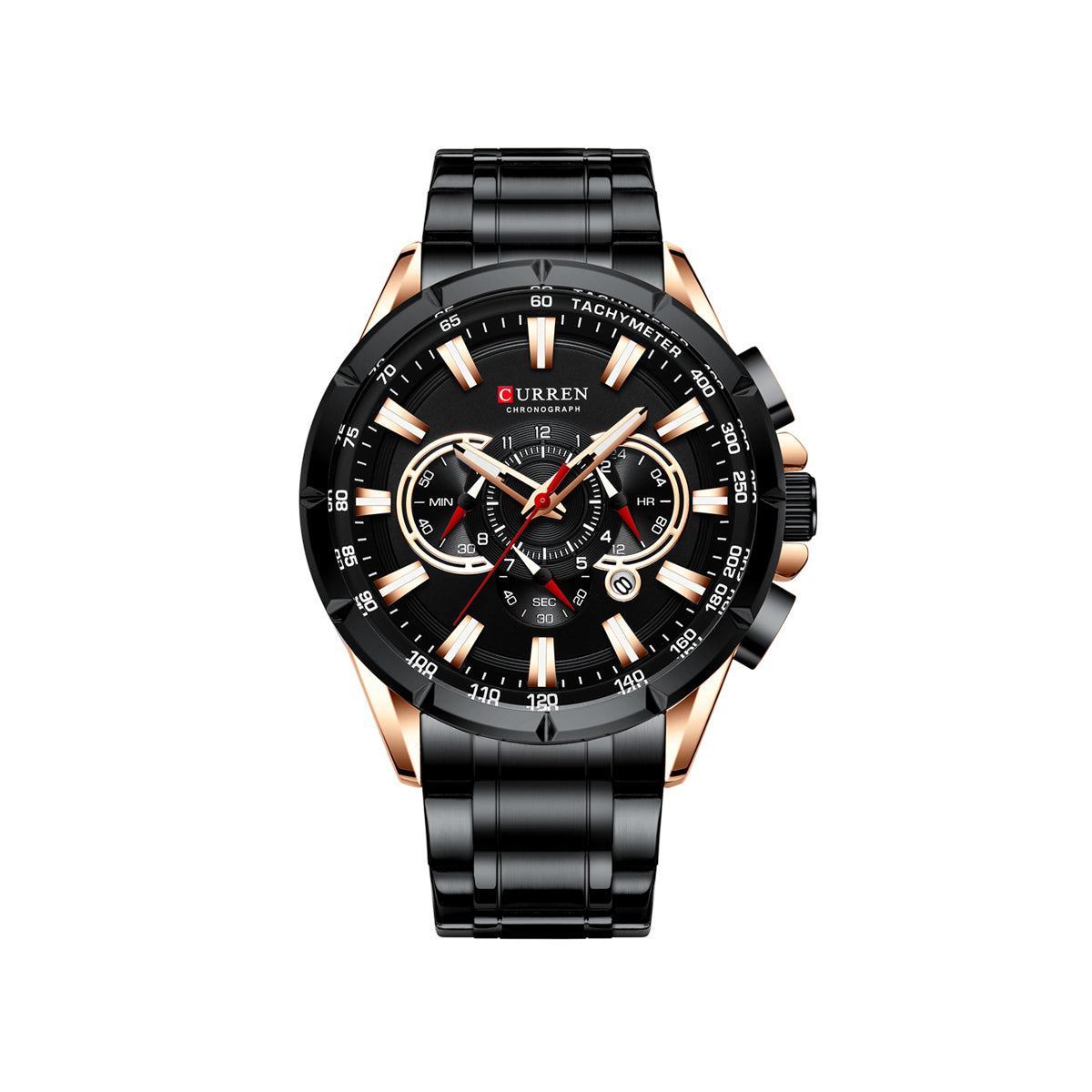 CURREN 8363 Chronograph Watch for Men - Black