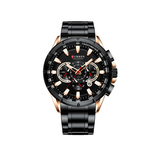 CURREN 8363 Chronograph Watch for Men - Black