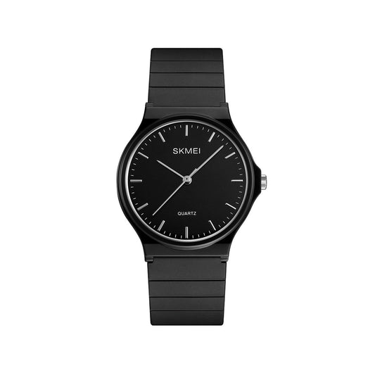 SKMEI 1419 Quartz Waterproof Resin Casual Ladies Watch- Black
