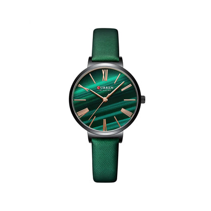 Curren 9076 Belt Quartz Wristwatch for Women - Green