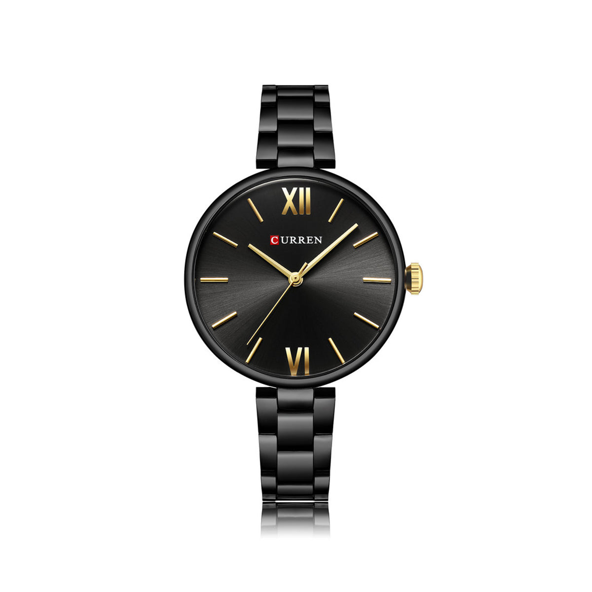 CURREN 9017 Luxury Brand Watch – For Women - Black
