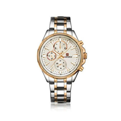 NAVIFORCE 9089 Stainless Steel Chronograph Watch for Men
