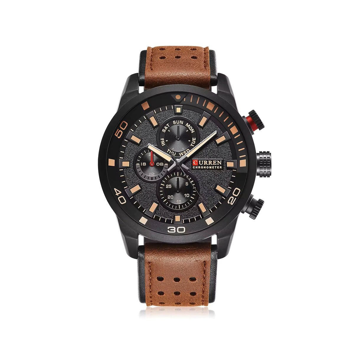 CURREN 8250 Casual Wrist Watch Analog Military Sports Men Watch Leather Strap