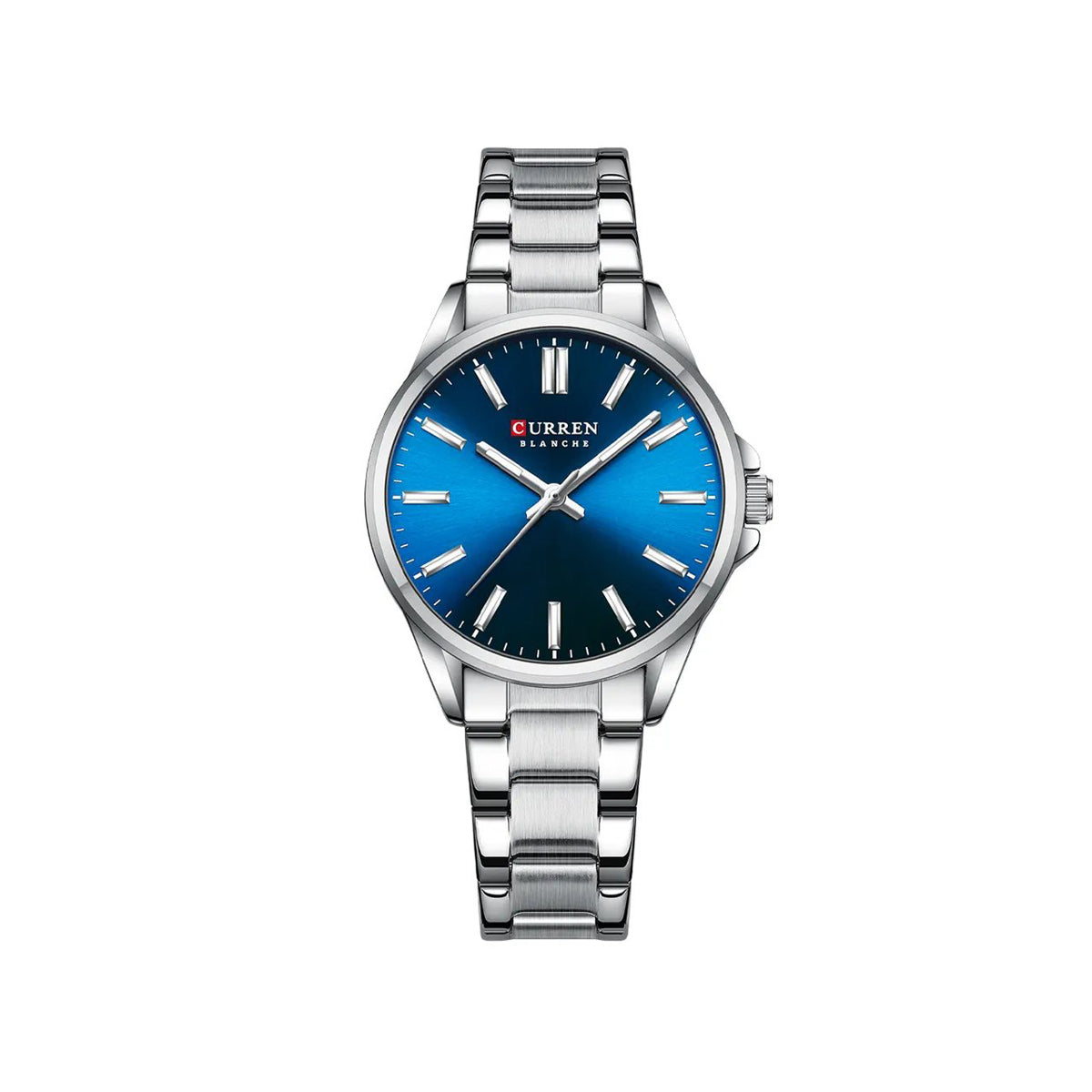 CURREN 9090 Watches for Women – Silver & Blue