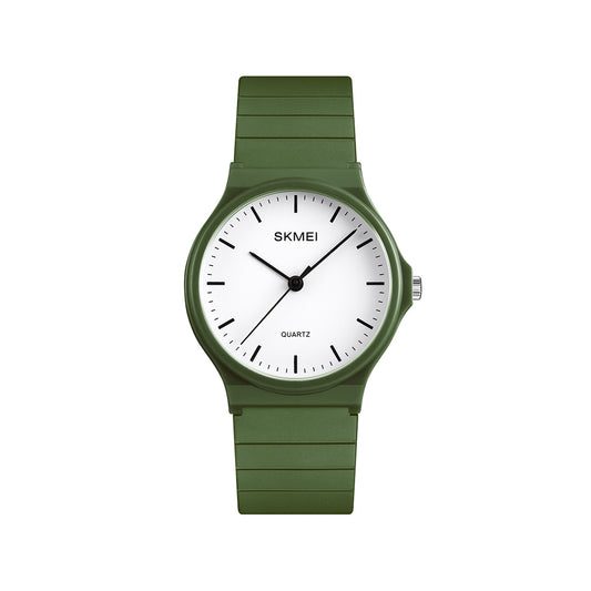 SKMEI 1419 Quartz Waterproof Resin Casual Ladies Watch- Green