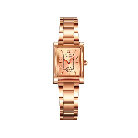 SKMEI 2570 Stainless Steel 3ATM Water Resistant Quartz Ladies Watch-Rose Gold