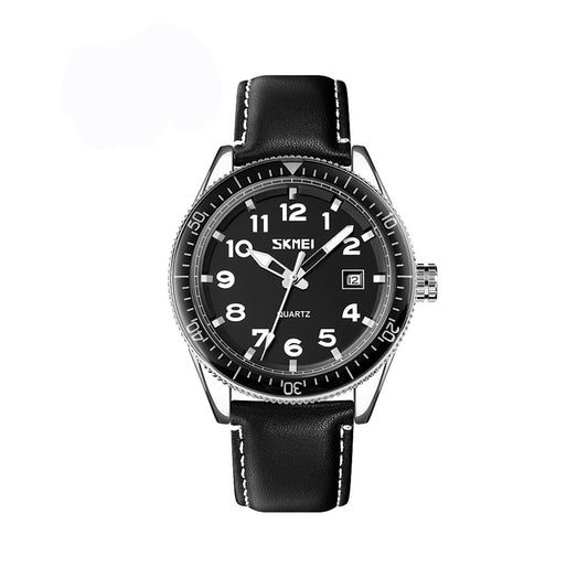 SKMEI 9232 Luxury Skeleton Dial Stainless steel Leather straps Men’s watch