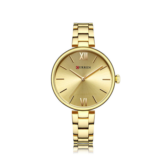 CURREN 9017 Luxury Brand Watch – For Women - Gold