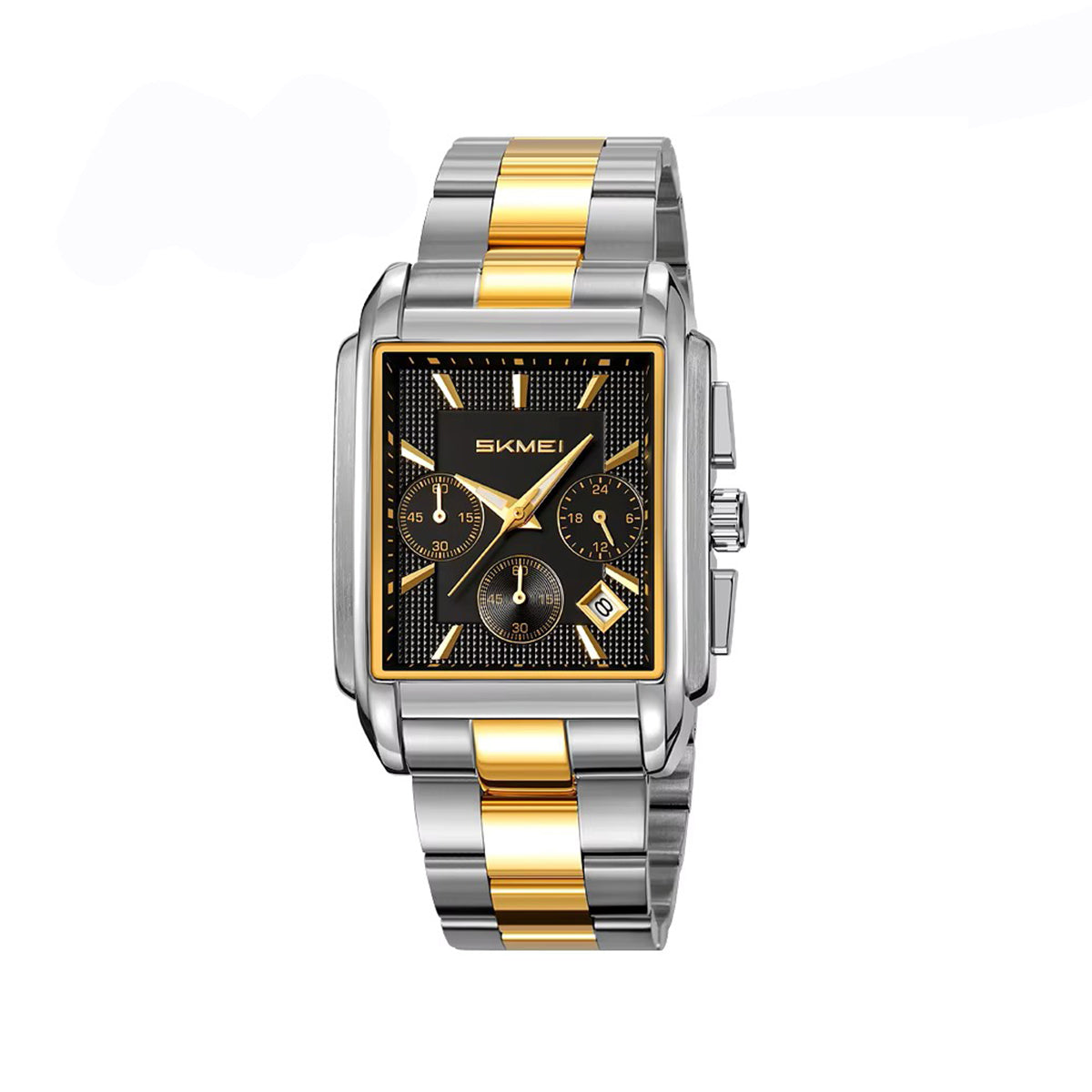 SKMEI 2339 Luxury water Resistant stainless-steel Top-Quality Men’s watch- Silver Gold Black