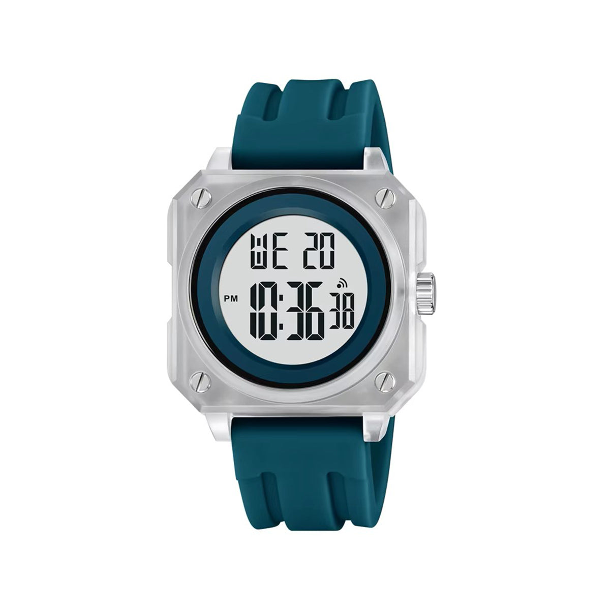 SKMEI 2488 Multifunctional Digital LED Display waterproof Sports Men watch- Blue - 1299