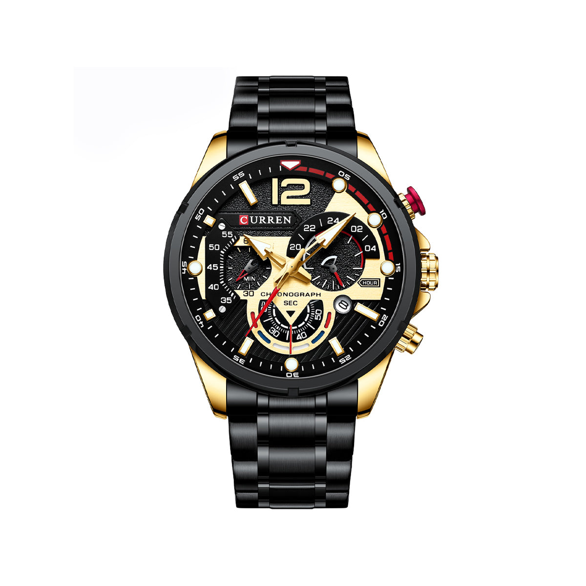 CURREN 8395 Luxury Brand Watch for Men - Black Gold