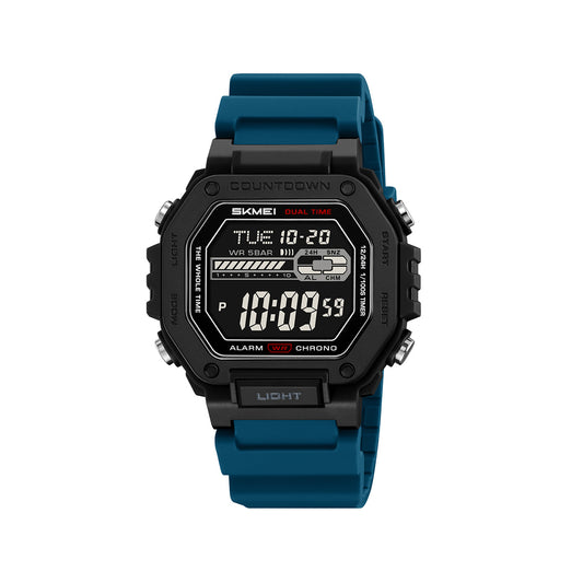 SKMEI 2523 Waterproof Multi-Functional digital sports watch- Blue Black