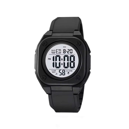 SKMEI 2160 Luminous waterproof multi-functional wrist-watches for Men’s- Black White