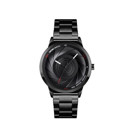 SKMEI 9210 Stainless Steel Watch for Men - Black