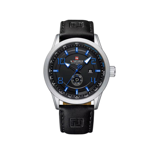 NAVIFORCE 9229 Belt Watch for Men – Black & Silver Blue