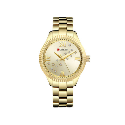 CURREN C9009L Stainless Steel Watch for Women – Gold
