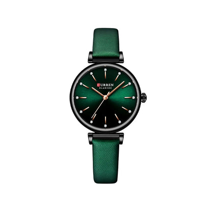 Curren 9081 Belt Wristwatches for Women - Green
