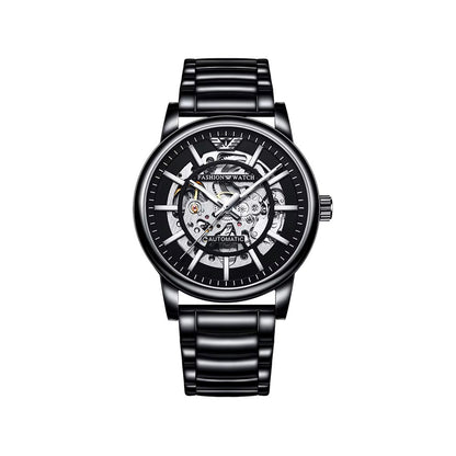 Trsoye 8368 Automatic Stainless Steel Watch for Men - Black