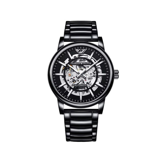 Trsoye 8368 Automatic Stainless Steel Watch for Men - Black