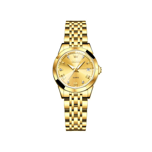OLEVS 9931 Luxury Water-resistant women Quartz Wristwatch -Gold