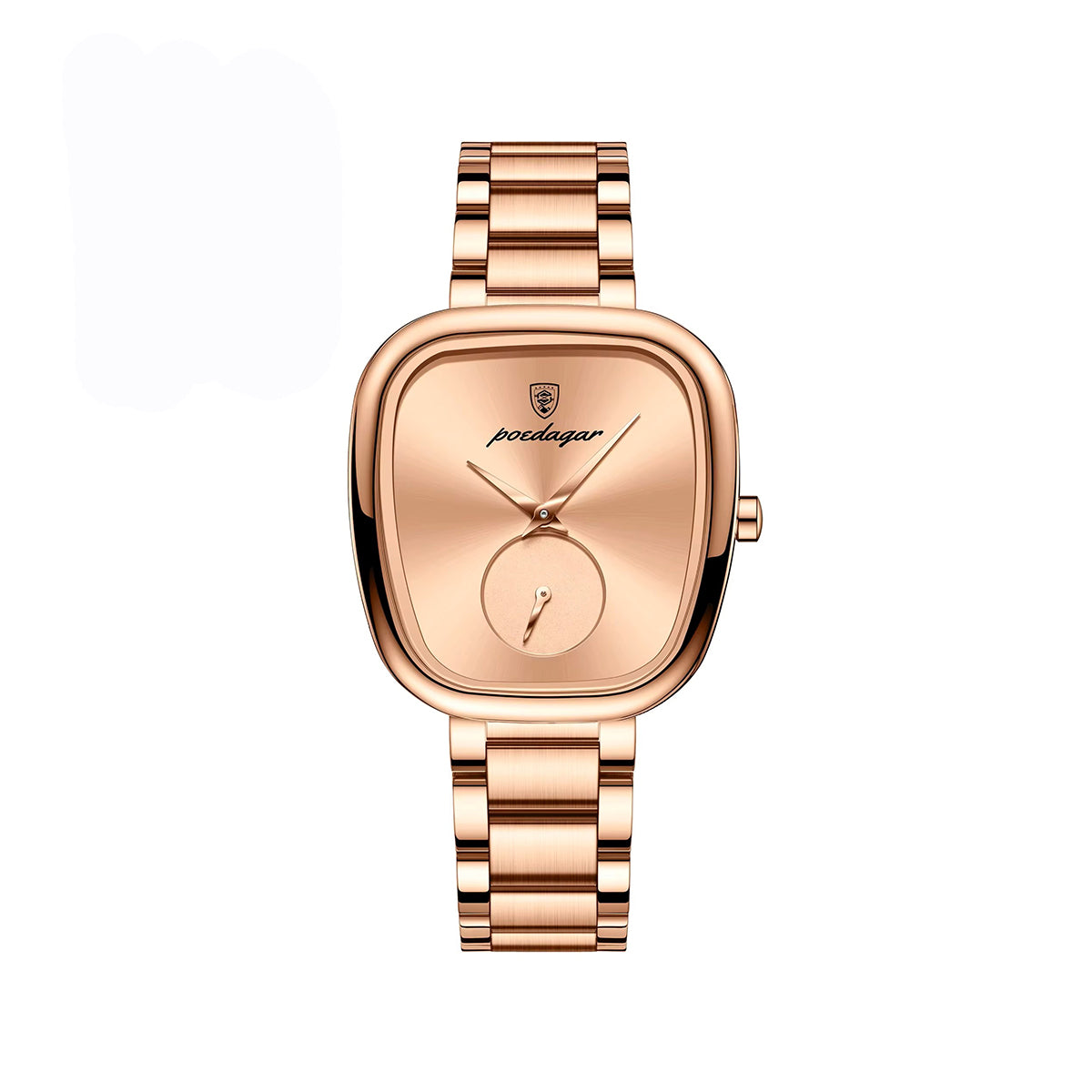 Poedagar 783 New Unique Design Stainless Steel Ladies Watch-Rose Gold
