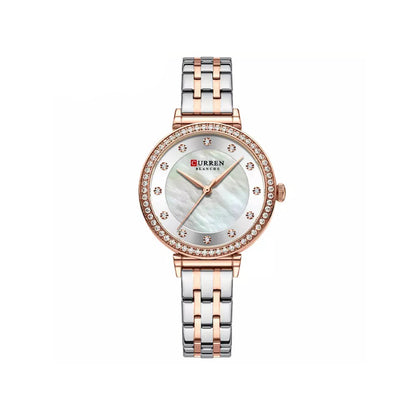 CURREN 9087 Watches for Women – Silver & Rose Gold
