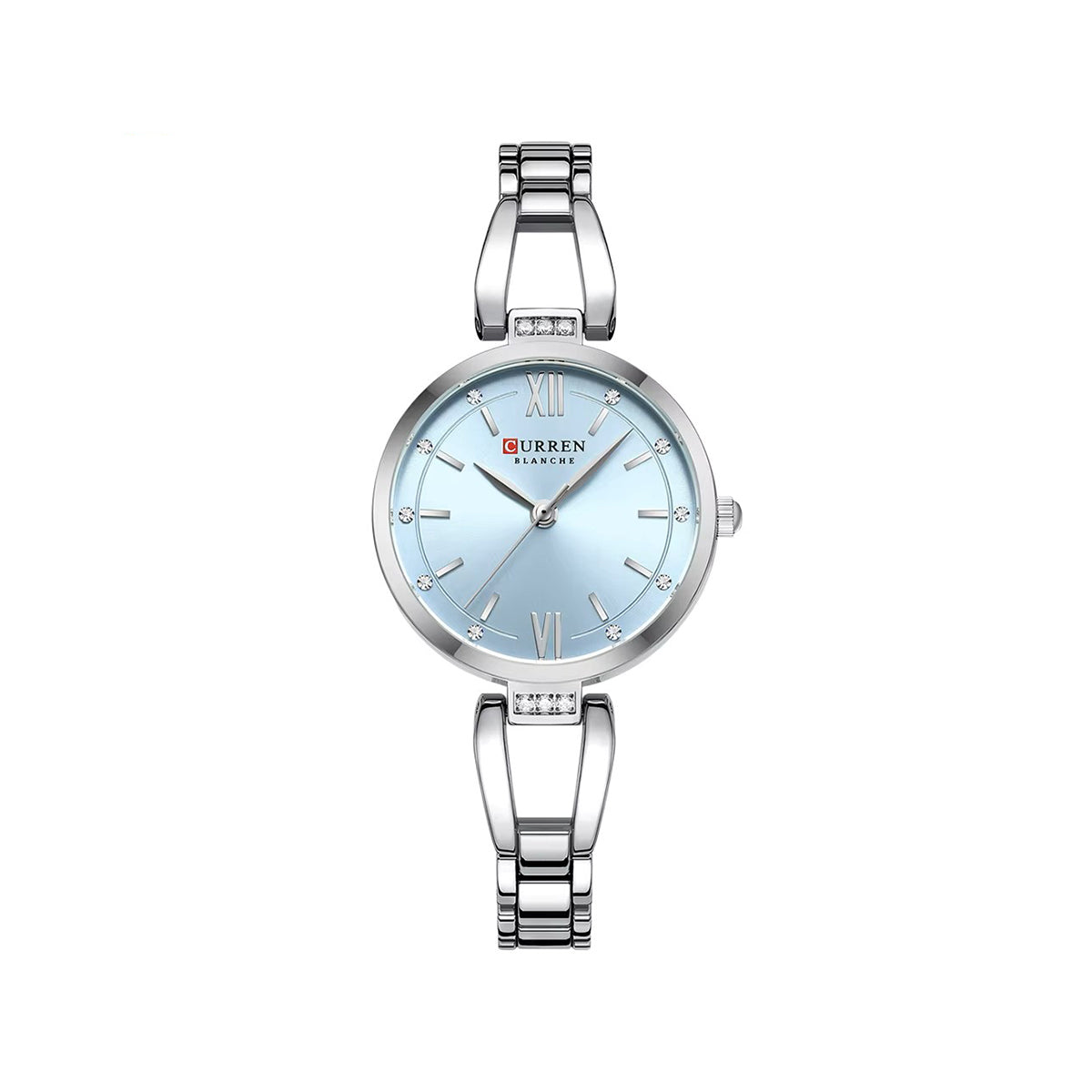 CURREN 9092 Elegant Stainless Steel Classic Women Quartz Watch- Silver
