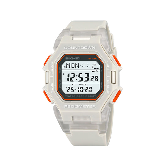 SKMEI 2596 Men's Waterproof Digital Sports Watch - Grey